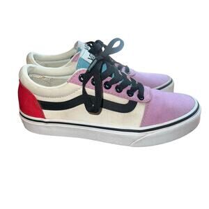 Vans Old School Off The Wall Skater Shoes Sneakers Black White Pink Red 6.5